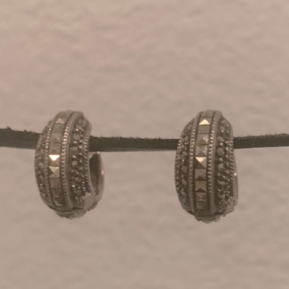 Vintage Sterling Silver & Marcasite Earring from Nordstrom